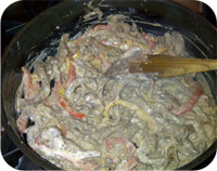 Beef Stroganoff with Tagliatelle