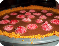 Ginger Chocolate Raspberry Tart Recipe