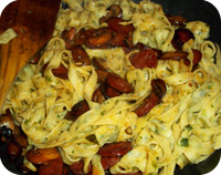 Chorizo Tagliatelle