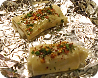 Cod in Filo Pastry with Leek & Bacon Sauce Recipe