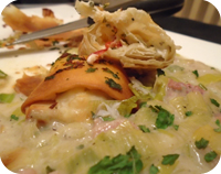 Cod in Filo Pastry with Leek & Bacon Sauce Recipe