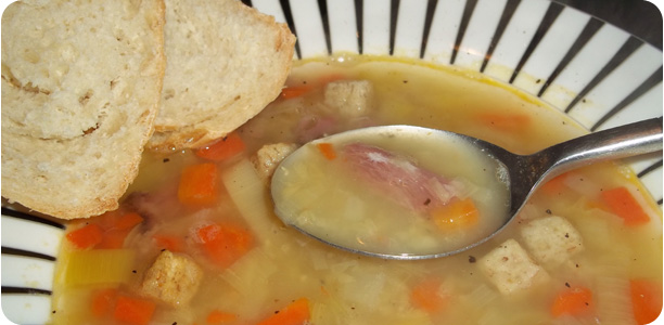 Ham & Lentil Soup Recipe