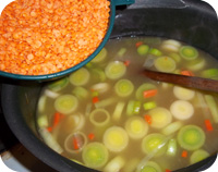 Ham & Lentil Soup Recipe