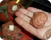 Meatballs Stuffed with Feta Tortellini Recipe