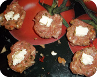 Meatballs Stuffed with Feta Tortellini Recipe