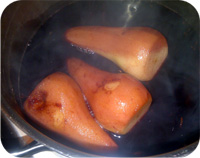 Pears Poached in Red Wine and Port