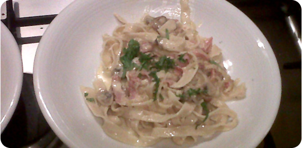 Tagliatelle Carbonara Recipe Cook Nights by Babs and Despinaki