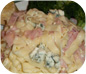 Blue Cheese and Ham Tagliatelle