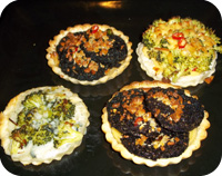 Black Pudding & Broccoli Tarts