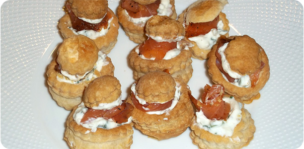 Smoked Salmon Vol-au-vents Recipe Cook Nights by Babs and Despinaki